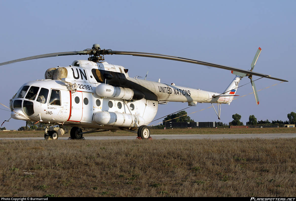 A United Nations helicopter was reportedly hit with a bullet