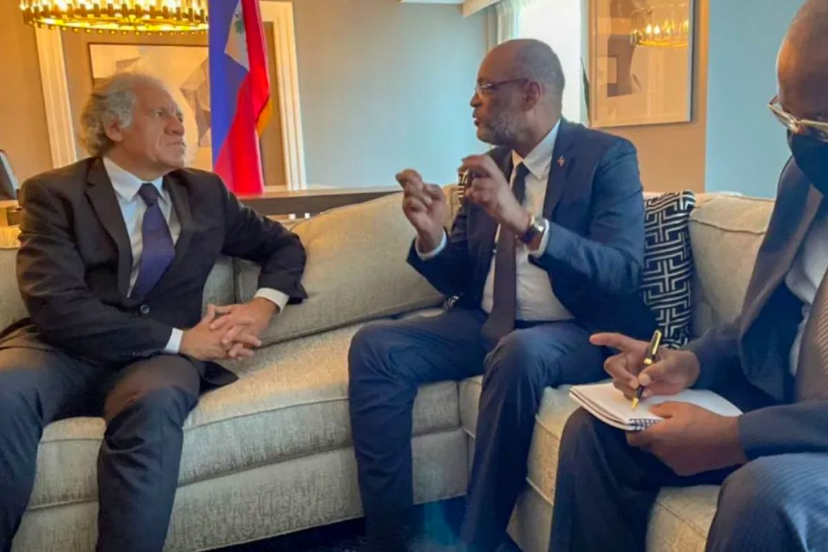 Almagro and Henry discussed the insecurity in Haiti