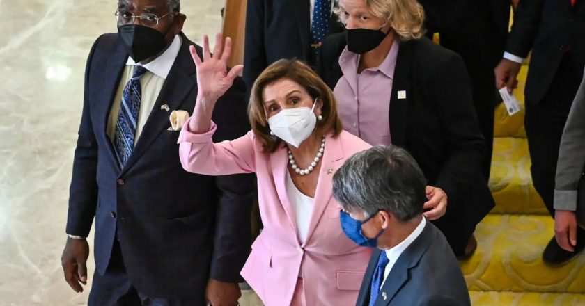 China threatens ‘targeted military operations’ as Pelosi arrives in Taiwan